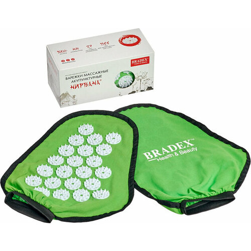 Варежки массажные акупунктурные нирвана BRADEX 529₽