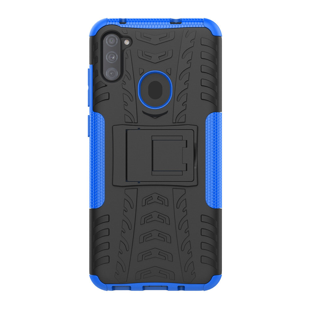 Чехол-бампер MyPads для Samsung Galaxy A11 SM-A115F (2020) противоударный усиленный ударопрочный синий