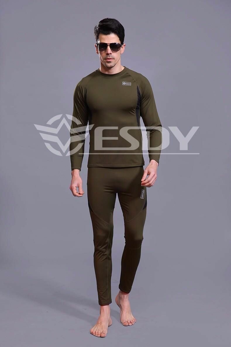 Комплект термобелья ESDY Осень-зима 2022, размер XXL(185/96А), зеленый, — фото 1