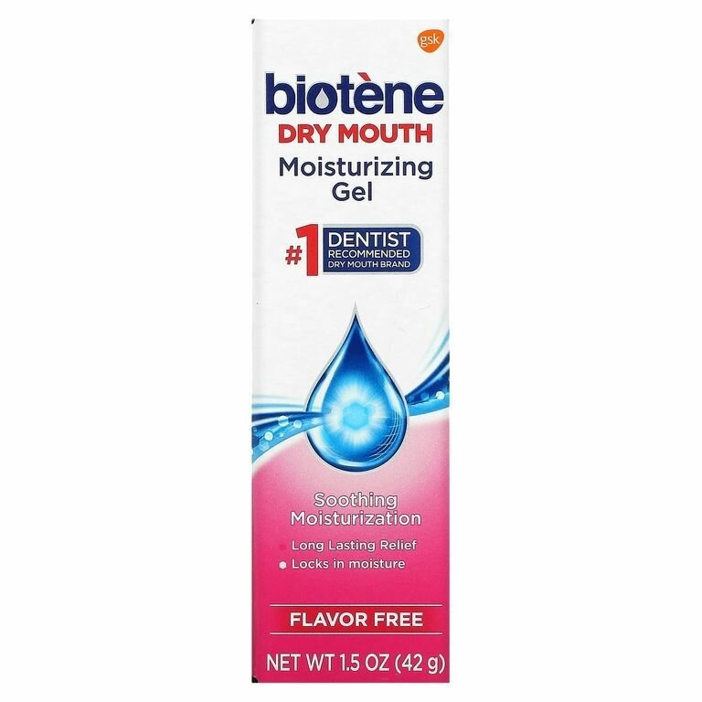 Картинки Biotene Dental Products, Гель против сухости во рту, Dry Mouth Moisturizing Gel, без вкуса, 42 гр