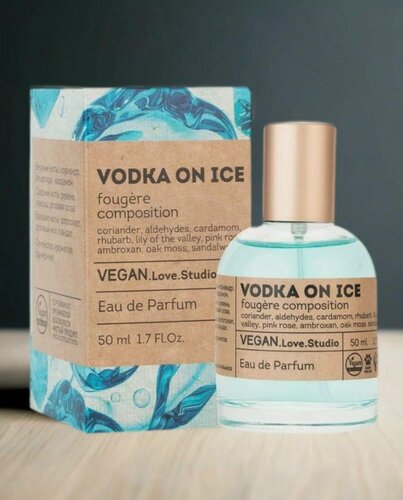 Изображение товара Туалетная вода VEGAN.LOVE.STUDIO "Vodka On Ice", женская, фужерный аромат