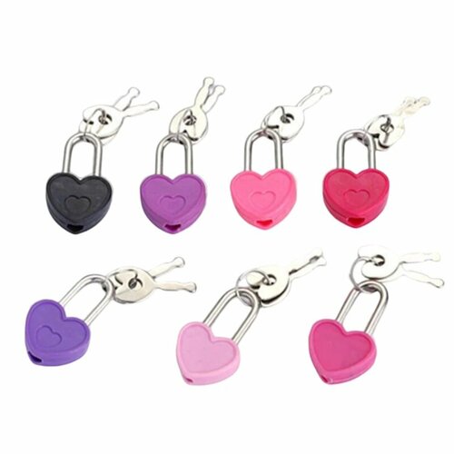 Мини-замок HUXUAN Love Heart Lock, Random color