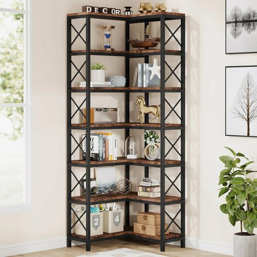фото Универсальный стеллаж лофт из металла и массива дерева от metalcraft модель 8 metal craft