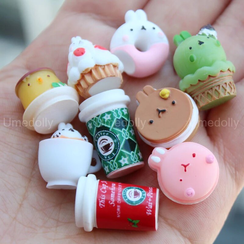 Миниатюрный набор еды для кукольного домика Umedolly 1:6, CAKE AND CUP
