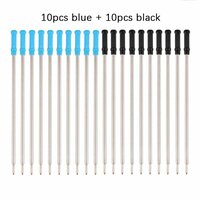 Металлические стержни для шариковой ручки 0, 5 мм, 11, 6 см, 20 шт, 20pcs black refills