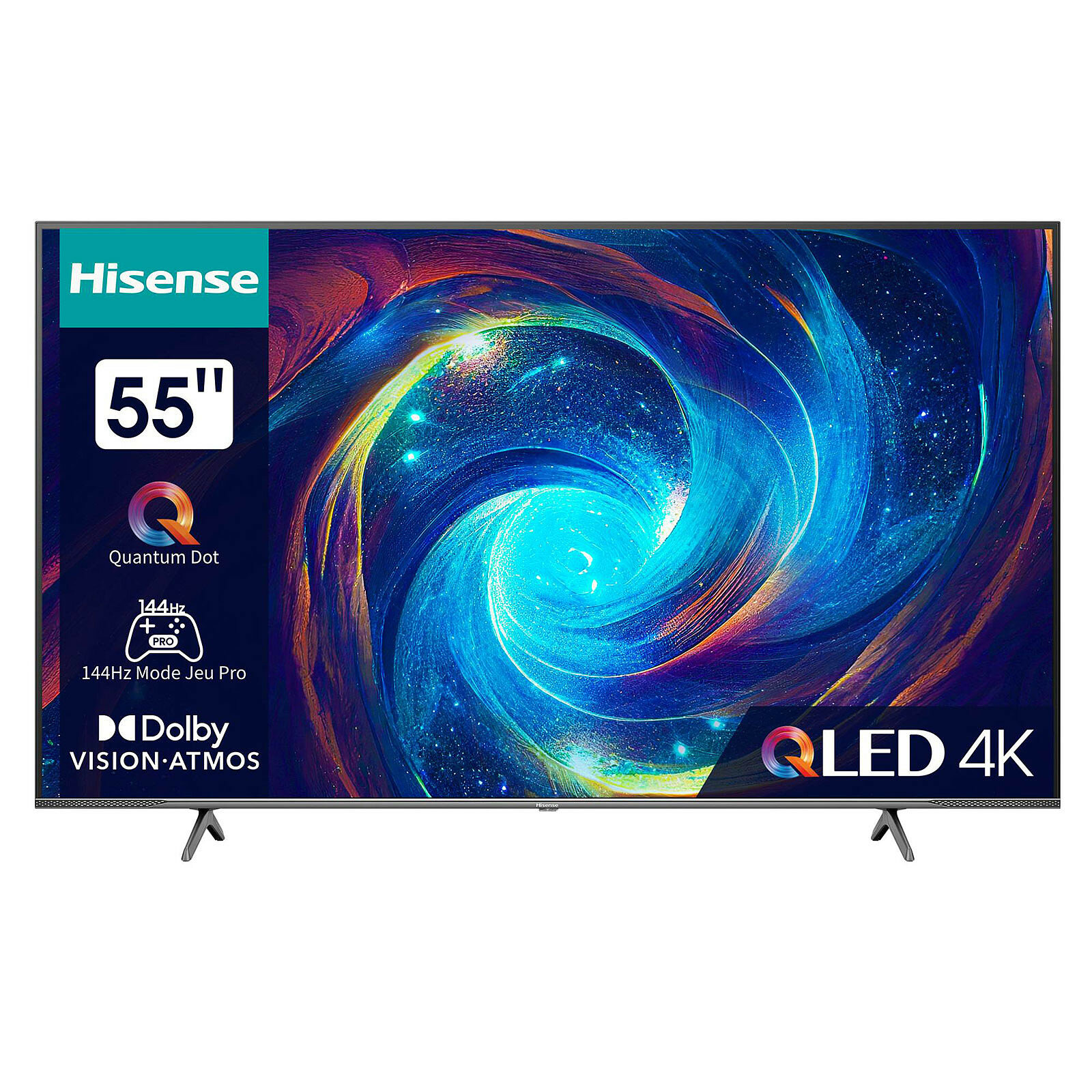 55" Телевизор Hisense 55E7KQ Pro, 4K UHD, VIDAA Smart TV, QLED