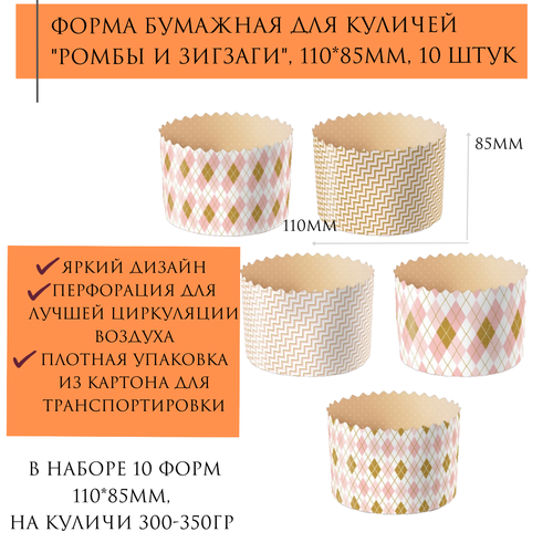 Бумажные формы для выпечки куличей 