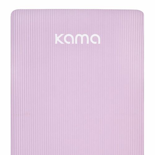 Коврик спортивный для фитнеса из NBR толстый, 183х61х1 см, лиловый, Kama