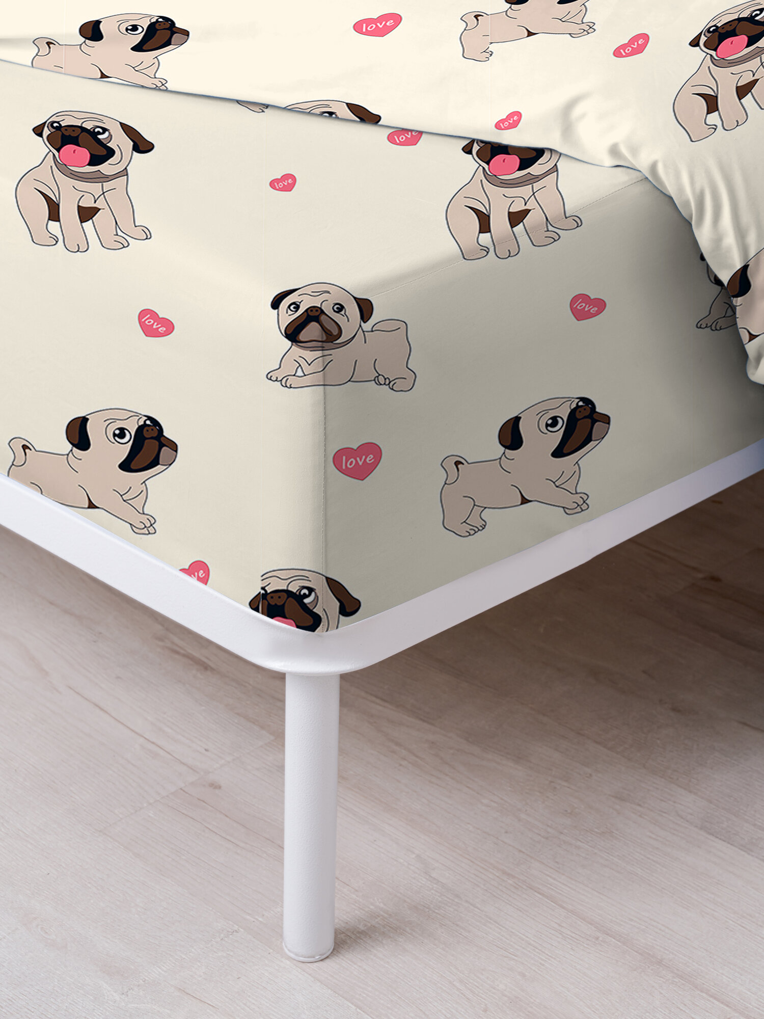 Простынь на резинке 160х200, простынь на резинке, простынь 2 спальная, полисатин, борт 30см