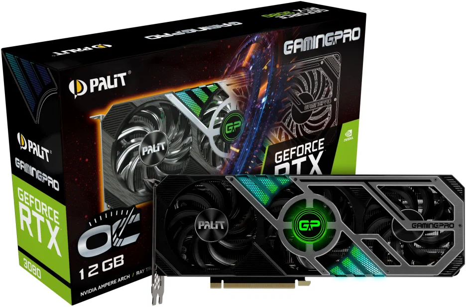 Palit GeForce RTX 3080 Gaming Pro OC, 10 ГБ, игровая, LHR