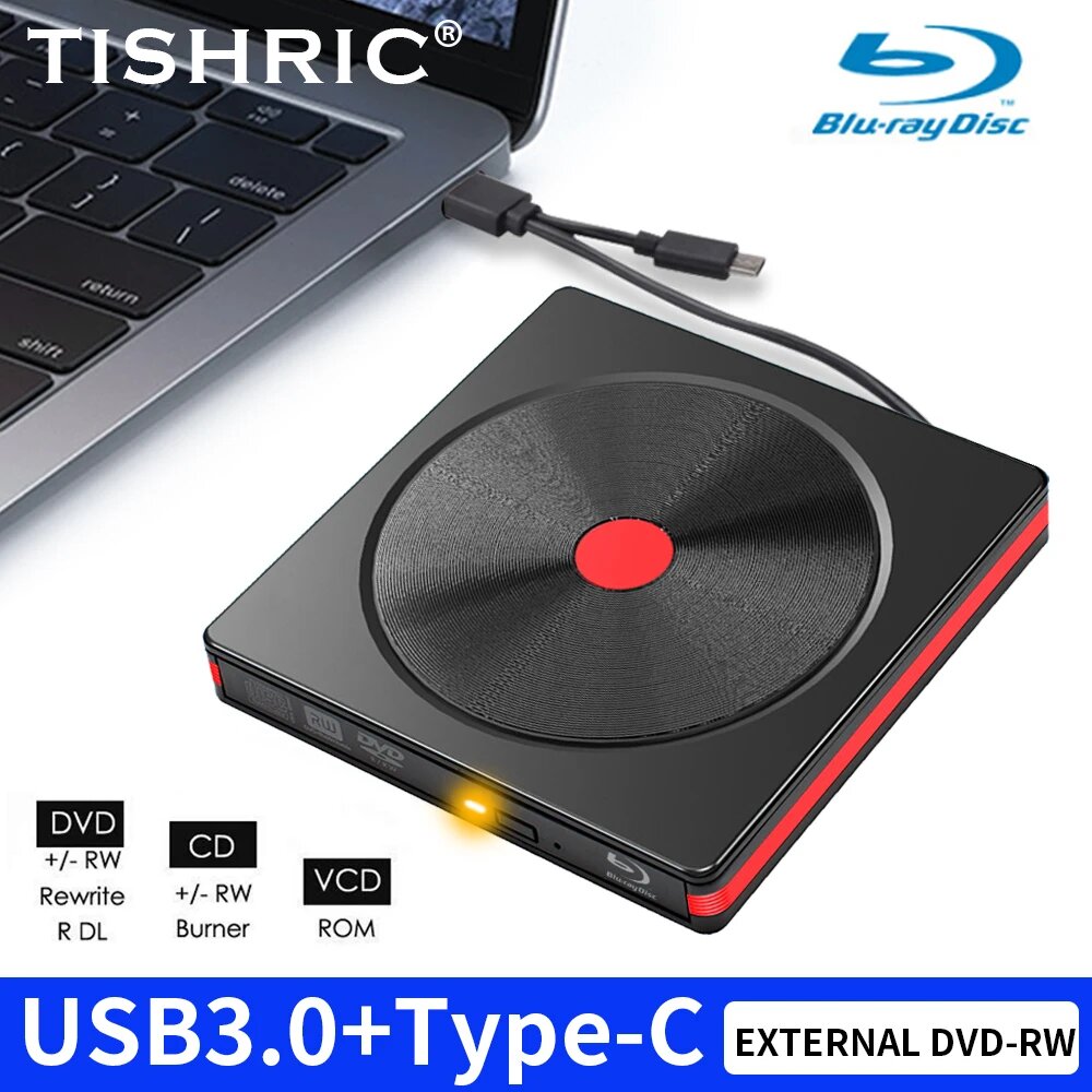 TISHRIC Blu-Ray привод USB3.0