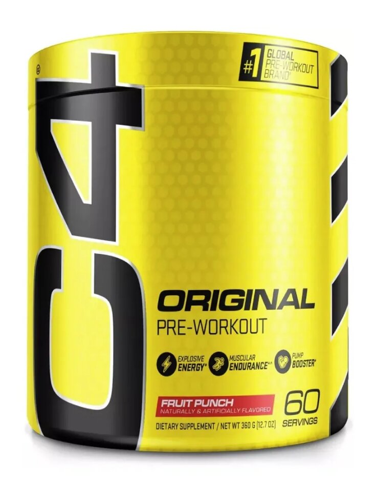 Предтренировочный комплекс C4 Cellucor 360 гр 60 порций (Фруктовый пунш)