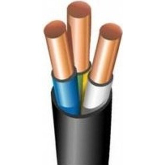 Кабель Зубр ВВГ-Пнг(А)-LS 3x1.5 mm2 50 м ГОСТ 31996-2012 60008-50