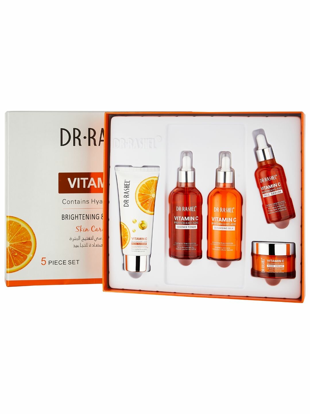 Серия по уходу за кожей Vitamin C brightening & anti-aging skin care series 5шт/Комп DRL-1557