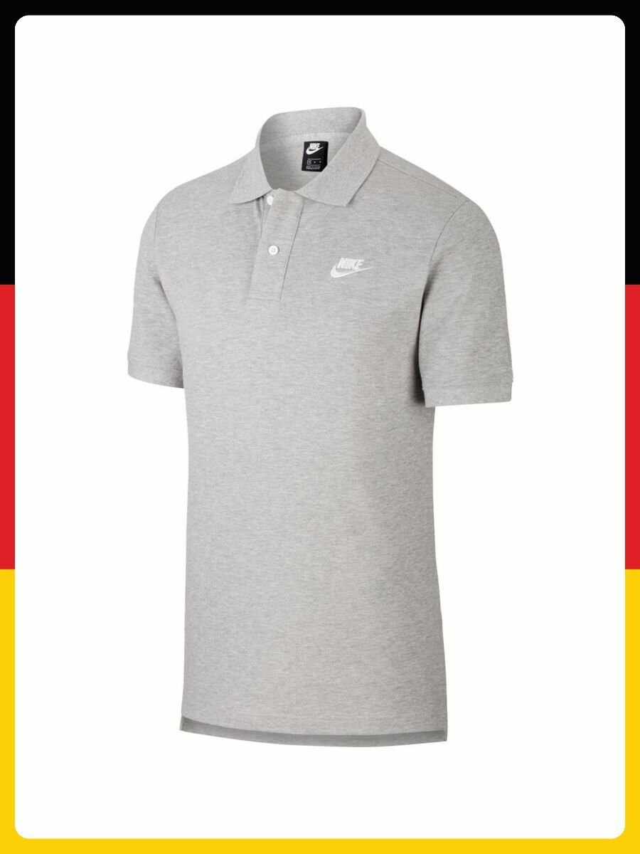 Поло спортивное NIKE, размер -XL, серый