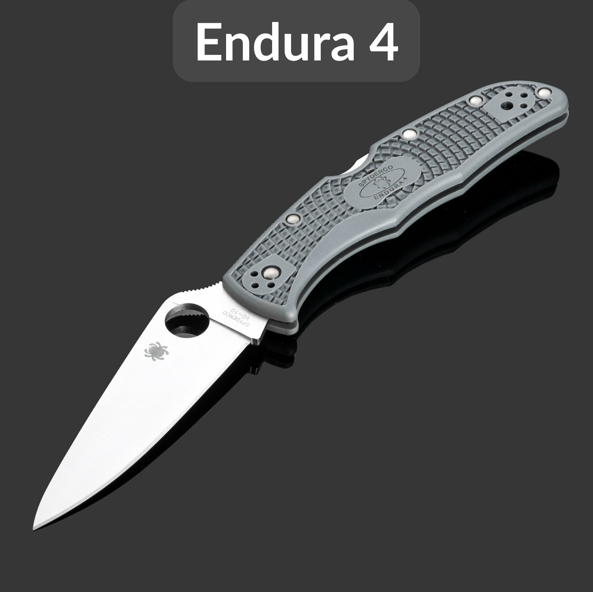 Складной нож Spyderco Endura 4 C10FPGY, сталь VG-10, рукоять FRN