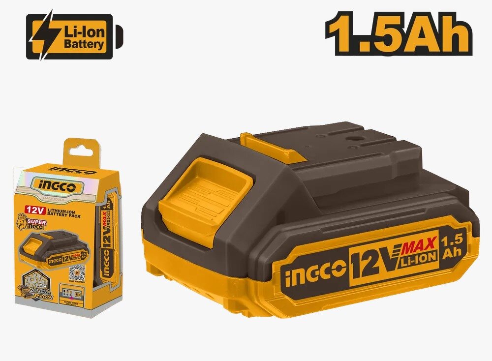Аккумуляторная батарея Li-Ion INGCO FBLI12151 12 В 1.5 Ач