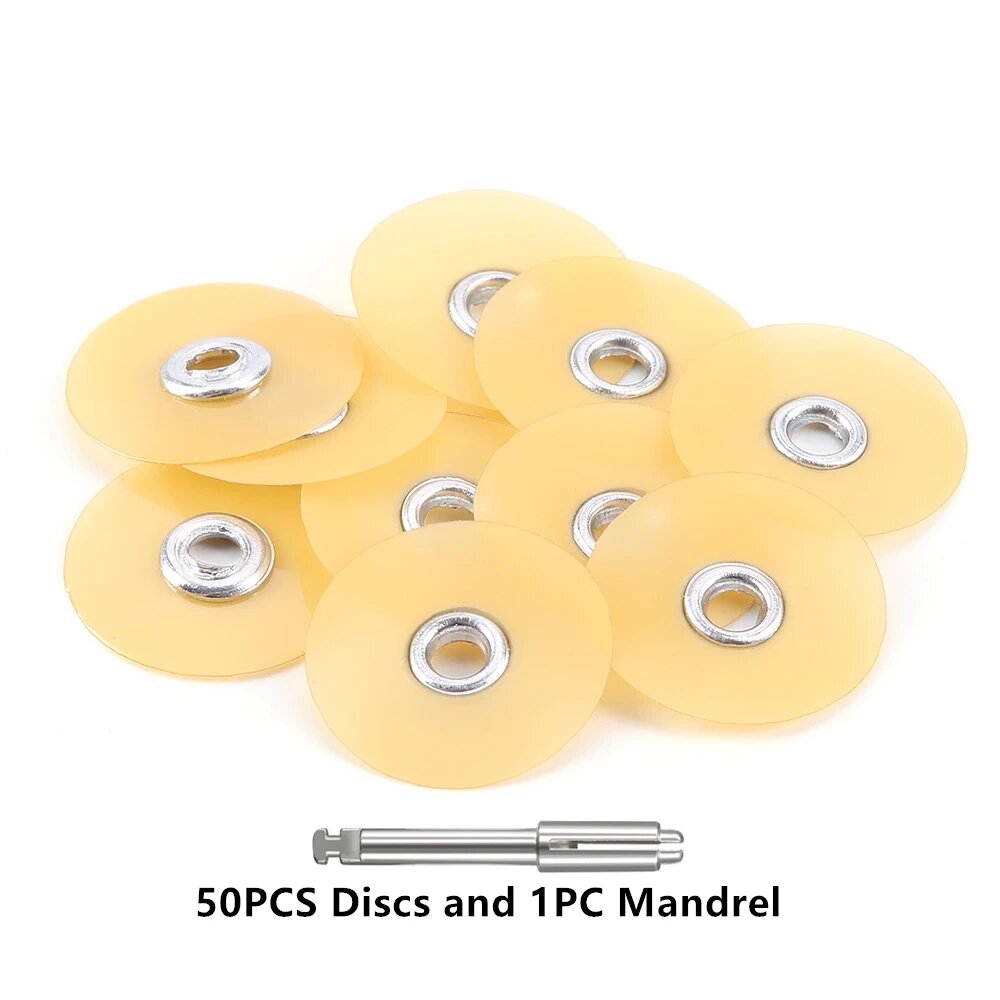 AZDENT Полировальные диски для зубов 50 шт, Superfine 12.7mm Set