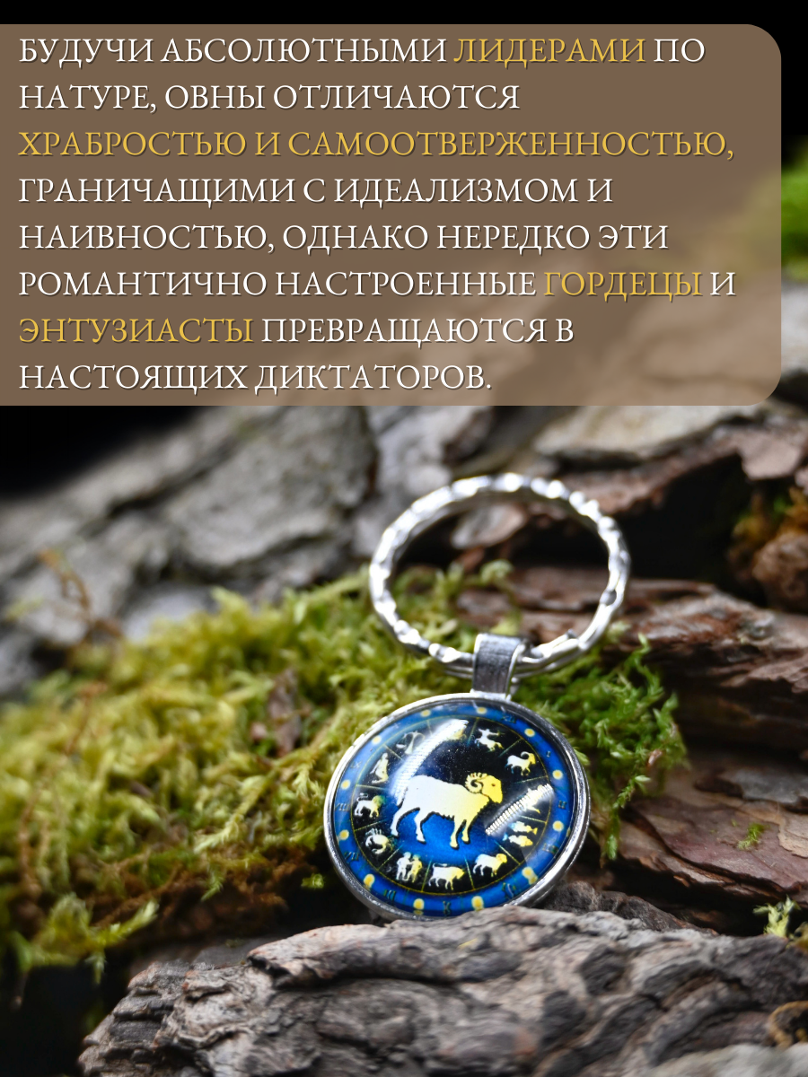 Брелок-талисман для знака зодиака Овен для защиты и поддержки — фото 1