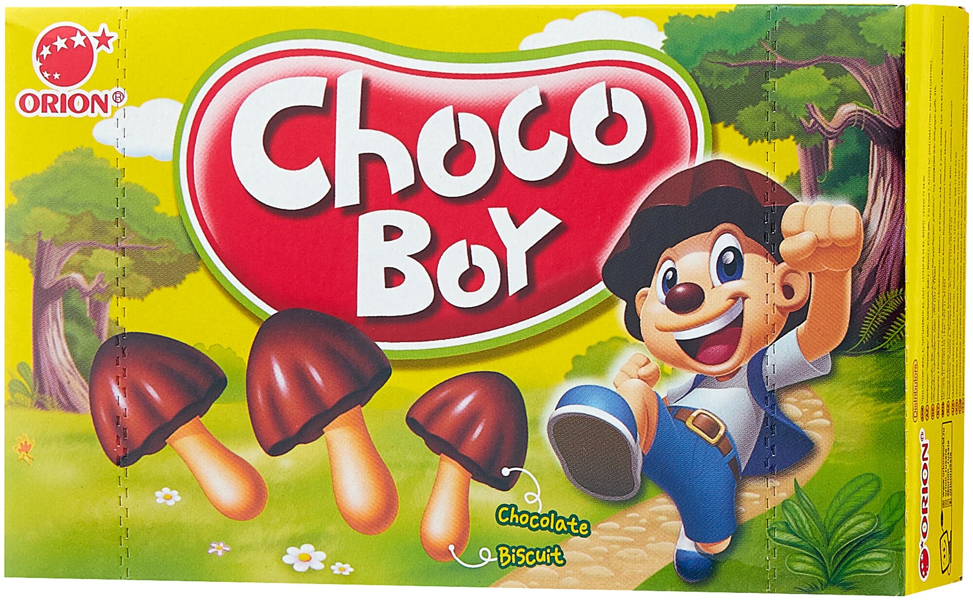 Печенье Choco Boy Orion, без глютена, для детей, картонная упаковка, 45 г