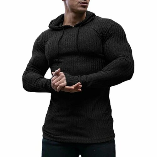 Пуловер Muscleguys, размер M, , черный