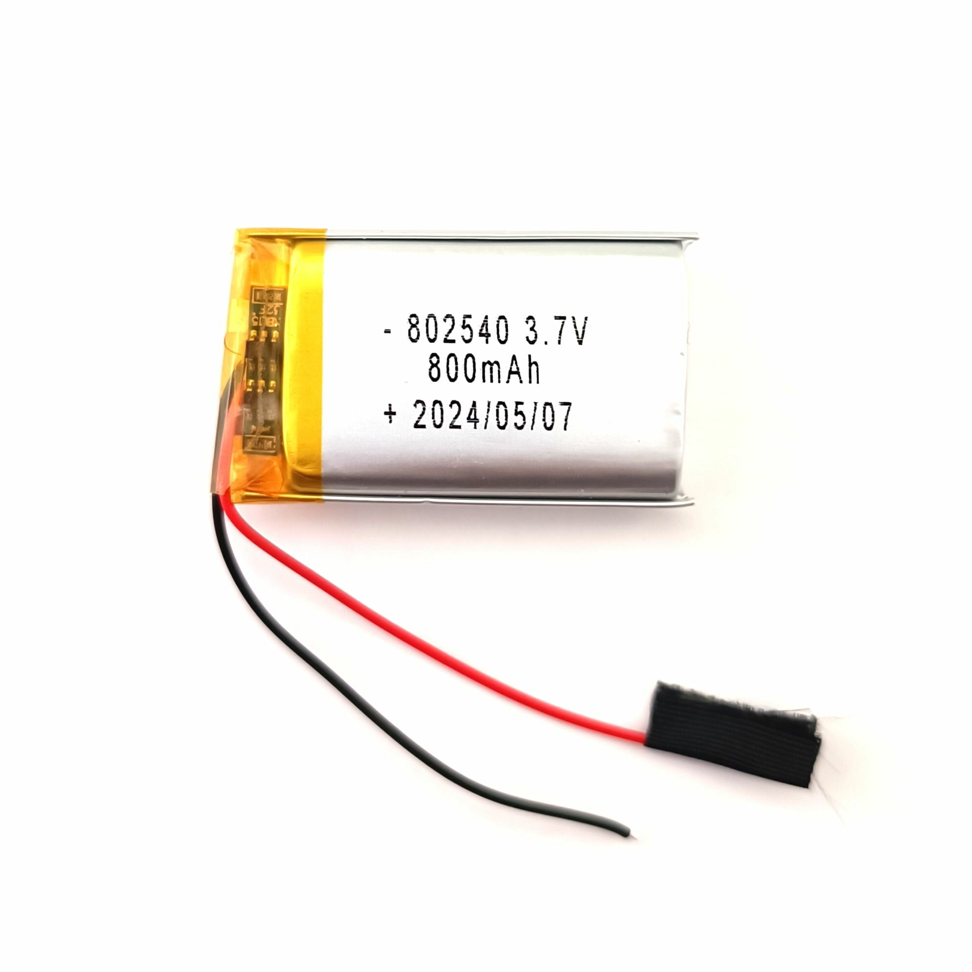 SUPRA SCR-570 аккумулятор 800mAh для видеорегистратора 3.7v 2 провода (батарея на видеорегистратор универсальная) Терабайт Маркет