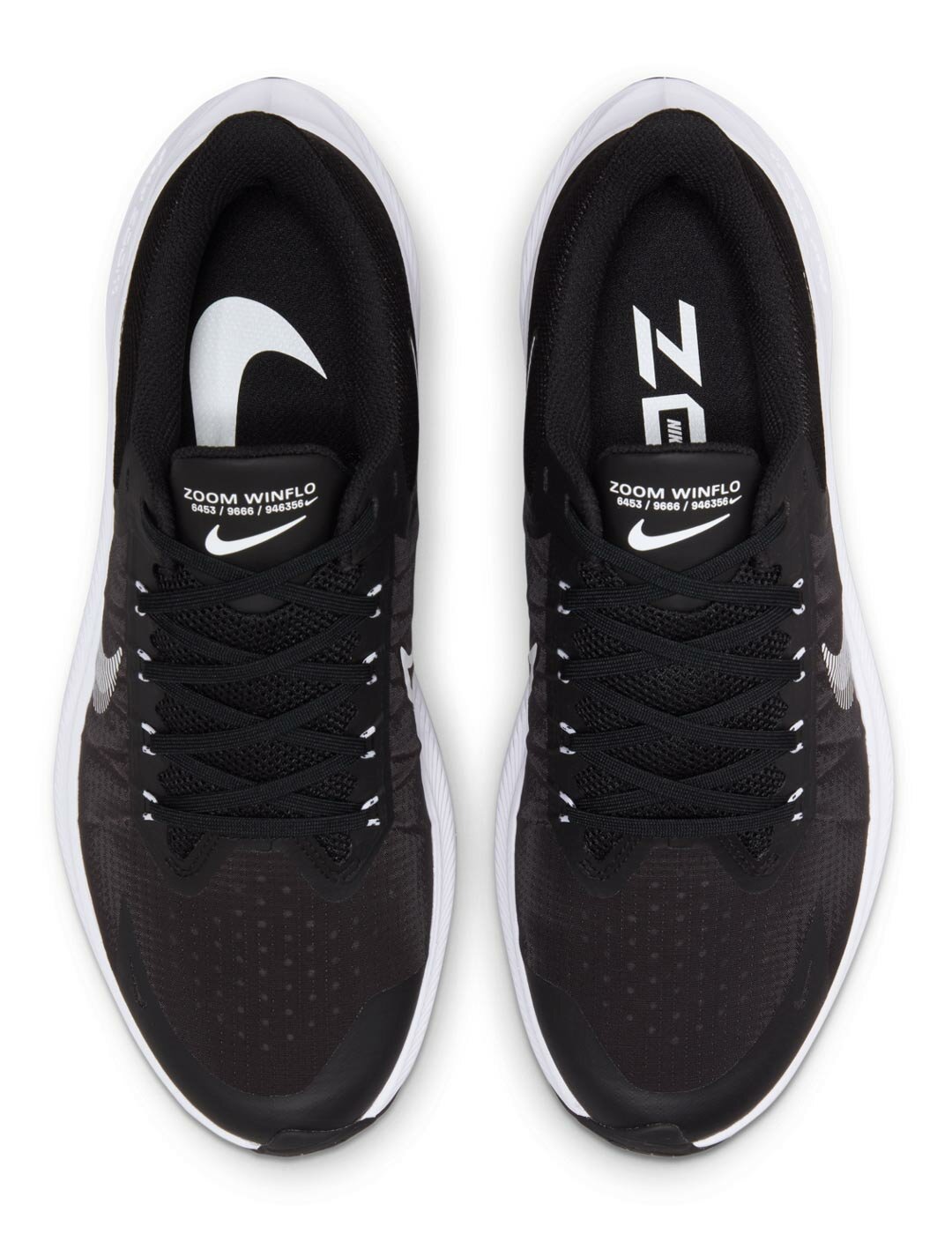 Кроссовки NIKE Zoom Winflo 8, размер 9 US 42,5 EUR 41,5 RU 27 CM, black/white — фото 1