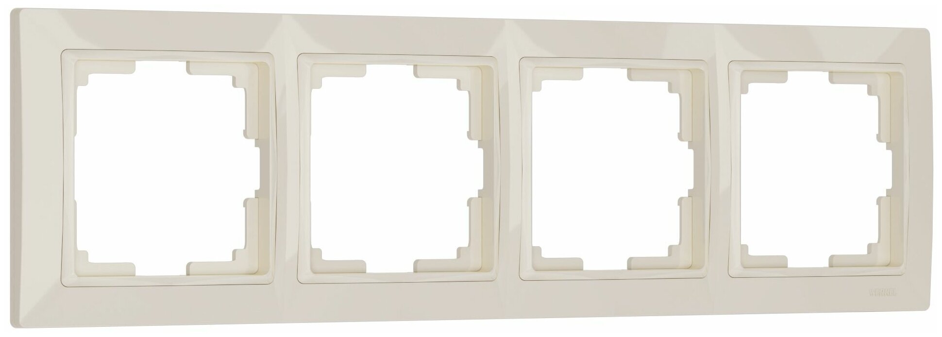 Рамка на 4 поста Werkel Snabb basic (Слоновая кость)