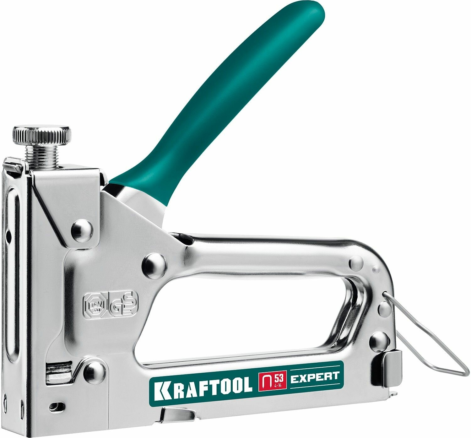 Степлер KRAFTOOL Expert-53, тип 53 (A/10/JT21), сталь, компактный, 23GA (4 - 14 мм) 3187_z01