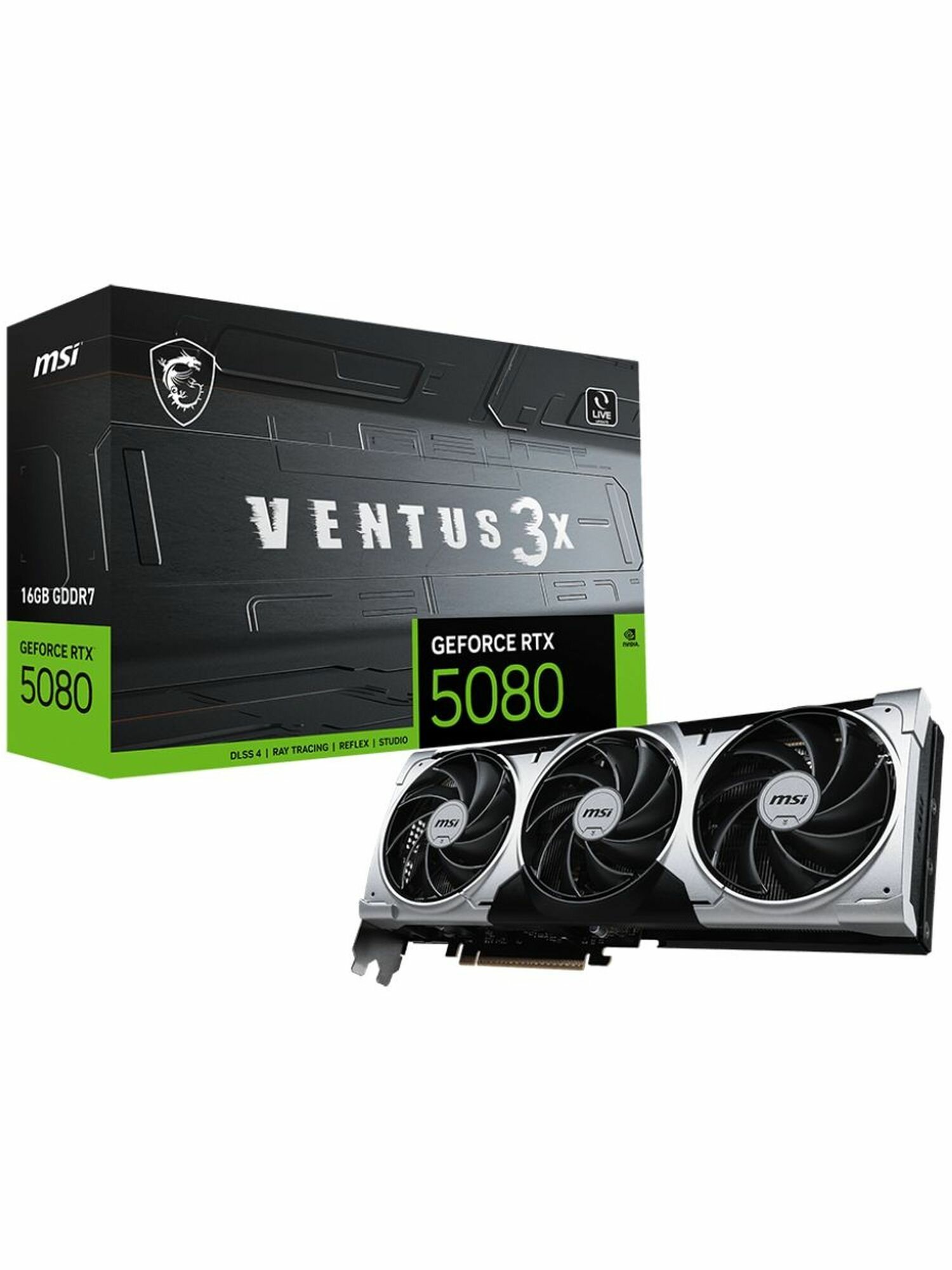 Видеокарта MSI GeForce RTX 5080 16G Ventus 3X Plus