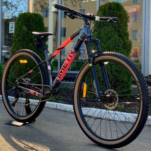 Изображение товара Взрослый горный велосипед BREND TIMETRY ORIGINAL TT426, диаметр колес 29", 9 скоростей, алюминиевая рама, серо-красный