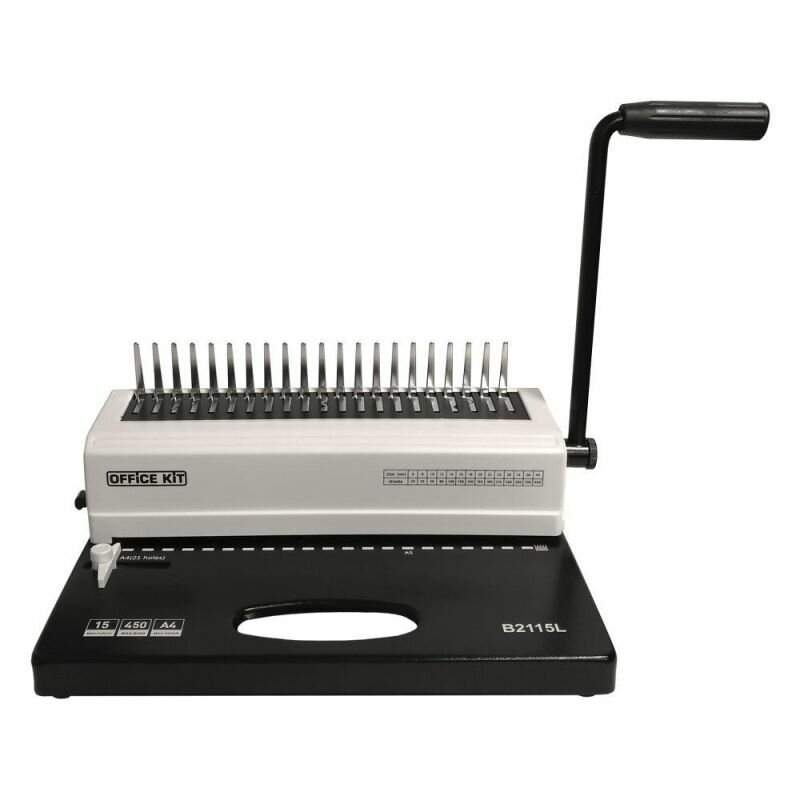 Брошюровщик Office Kit B2115L А4, А5, 15л./450 л, пл. пруж