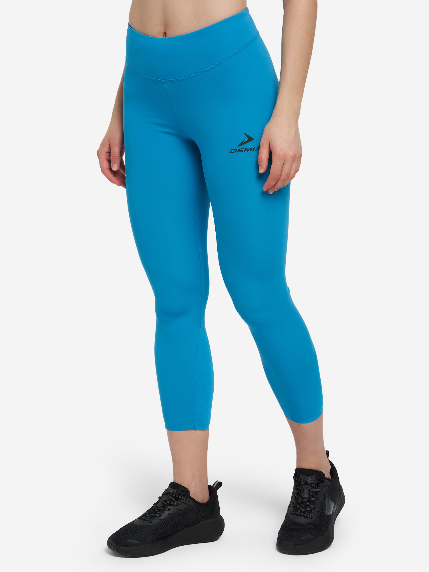 Легинсы спортивные Demix W D Running Urban Tech 7/8 Leggings, размер 42, голубой