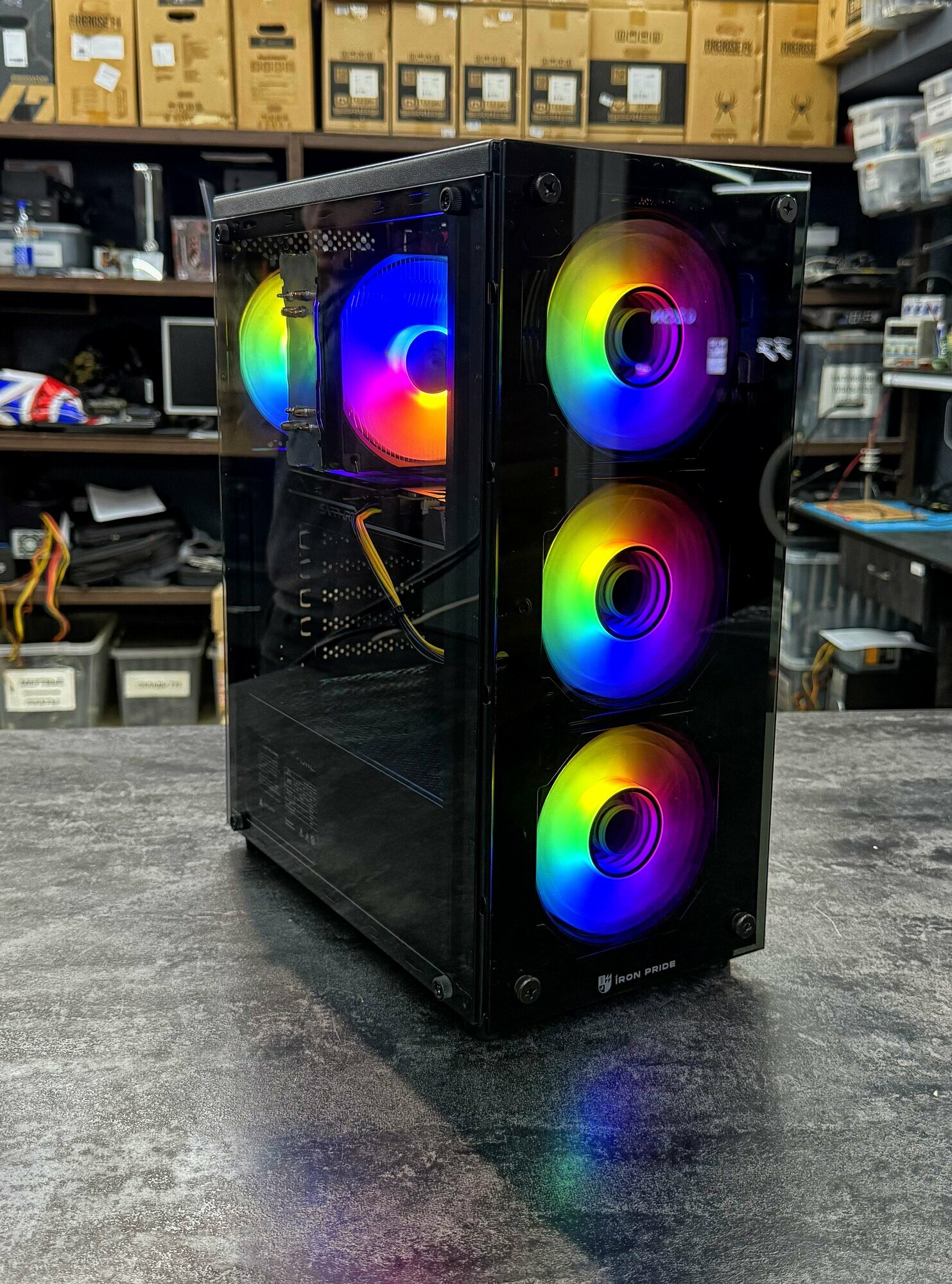 Игровой набор 8в1\Системный блок\Intel i7 \Ram 16Gb\RX 470\SSD 1000Gb\500w\Игровой компьютер+ клавиатура+ мышь+ гарнитура+ колонки монитор 24d — фото 1