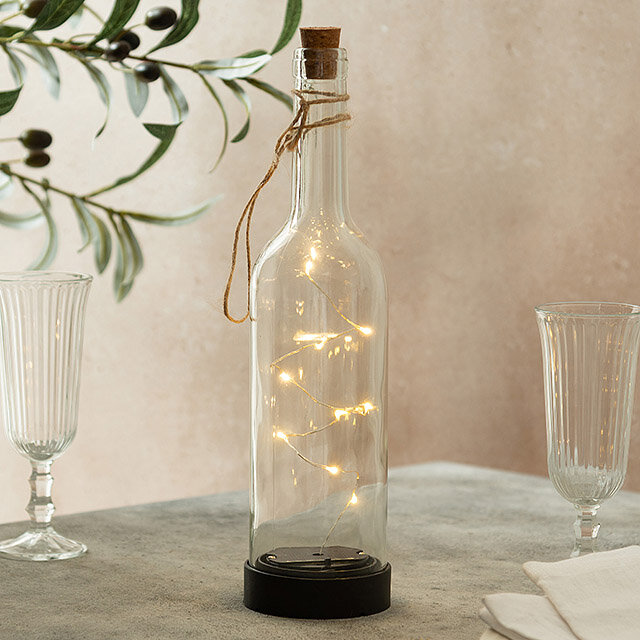 Садовый светильник Solar Светлячки в Бутылке на солнечной батарее 30*7.5 см IP44 Star Trading 480-28