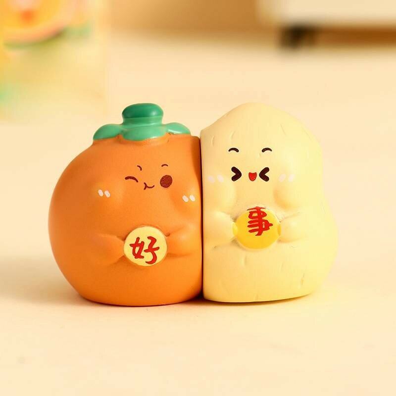 Whimsical blessing figurine with magnetic attachment for home office decor