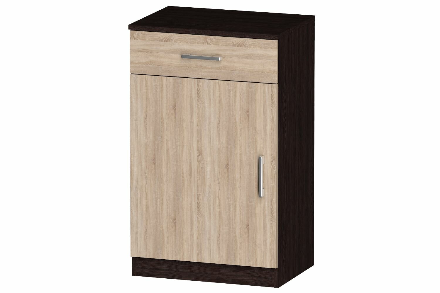 Тумба Лайф 55*40*90 (ящик+дверь) ЛТ-01 материал ЛДСП цвет Венге/Дуб сонома