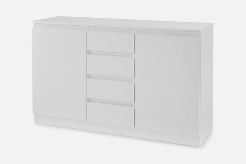 Изображение товара Комод напольный Hoff Stern 140,3х89,5х43,3 см, модульный, каркас ЛДСП, цвет белый