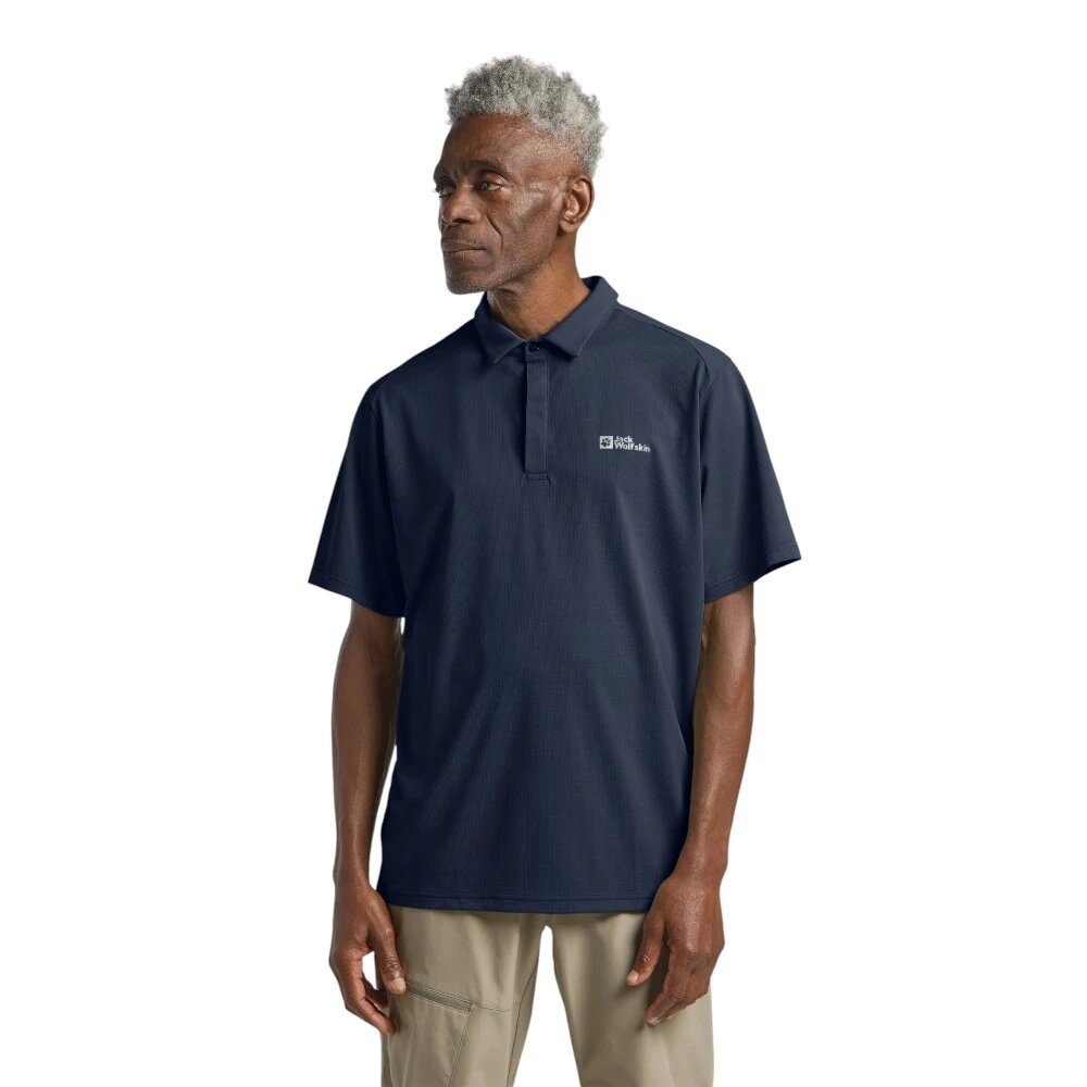 Поло Jack Wolfskin, размер M, синий — фото 1