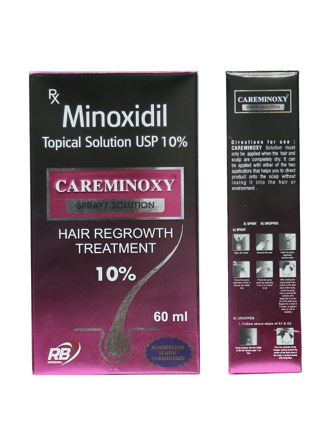 Средство для роста бороды и волос Миноксидил 10% 60 мл — активная стимуляция густоты