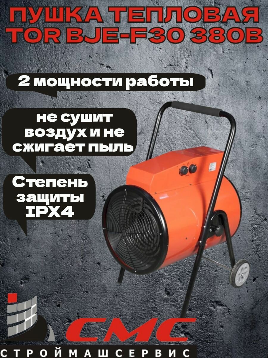 Пушка тепловая электрическая TOR BJE-F30 380В