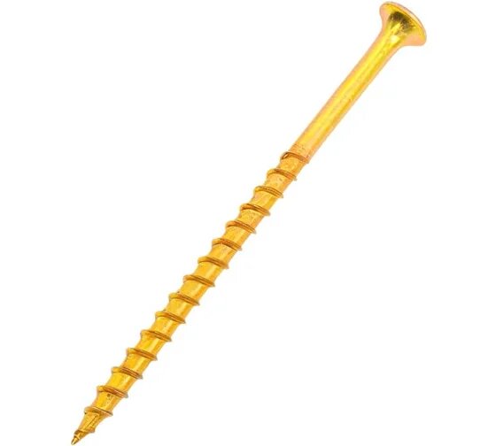 Саморез гипс-дерево 4,2х75 жёлтый цинк (250шт) — фото 1