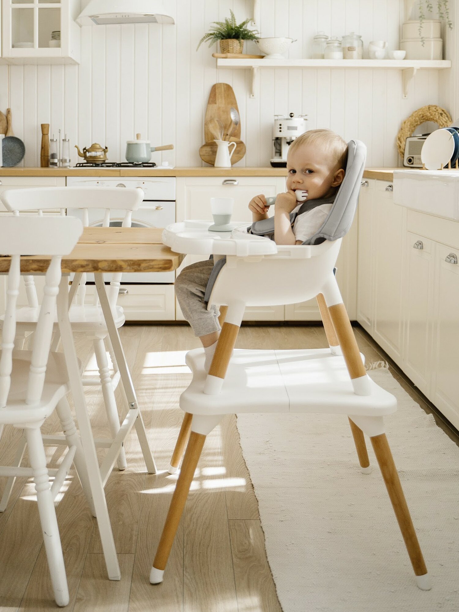 Стул для кормления BABYROX трансформер 2в1 стол и стул для игр — фото 1