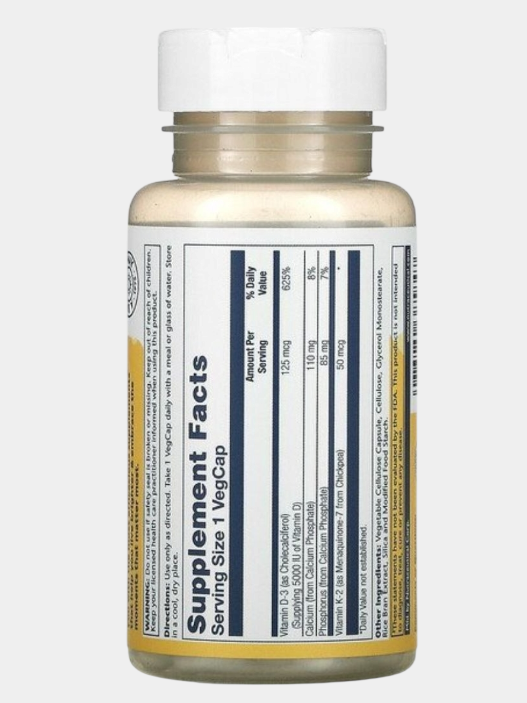 D3 + K2, Д3+К2 60 капсул . Укрепление костей и суставов. Америка, — фото 1