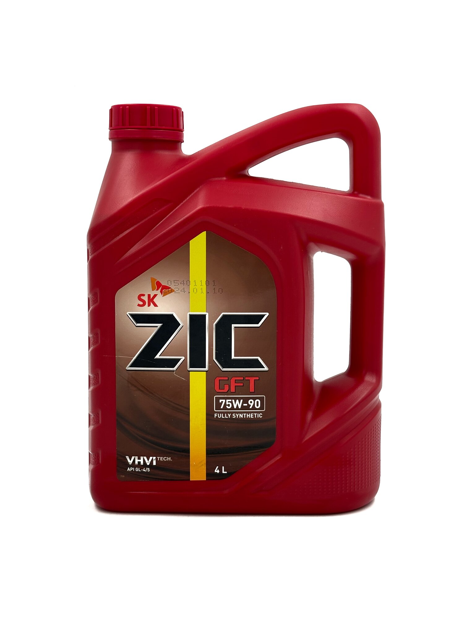 Масло трансмиссионное ZIC GFT 75w-90, 4 литра, синтетическое