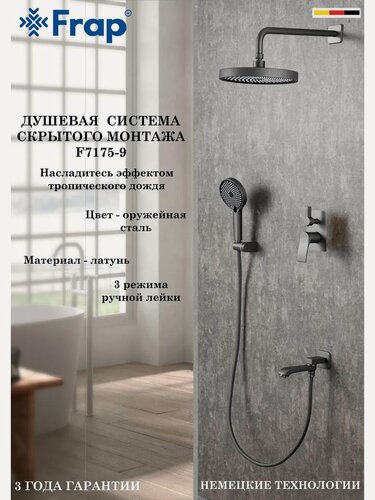 Изображение товара Душевая система скрытого монтажа Frap F7175-19