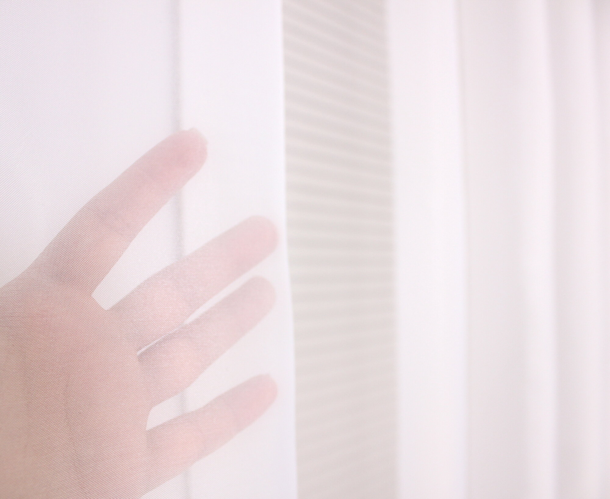 Тюль Декотекс "Маэстро", вуаль, белый, 290x200, крепление шторная лента, — фото 1