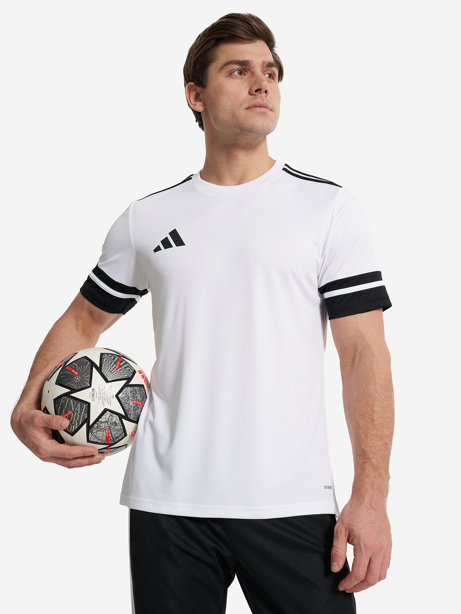 Футболка спортивная adidas, размер M, белый