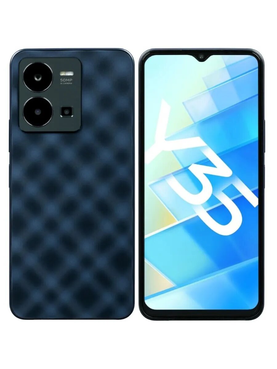 6.58" Смартфон Y35 V2205 5662515 LTE 4+128 ГБ черный РСТ