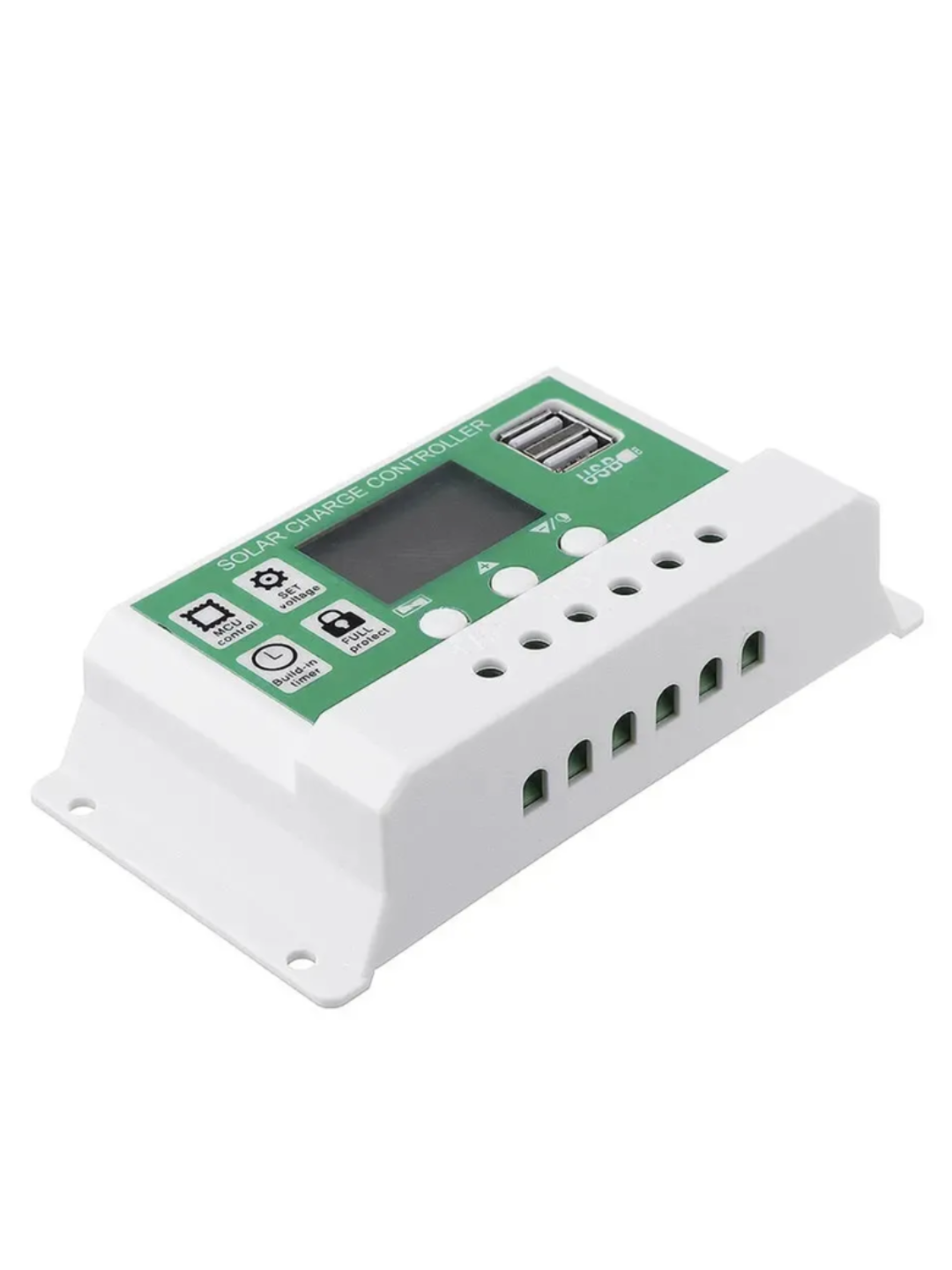 Контроллер заряда PWM 50A, для солнечных батарей, 12/24 В, LCD дисплей — фото 1